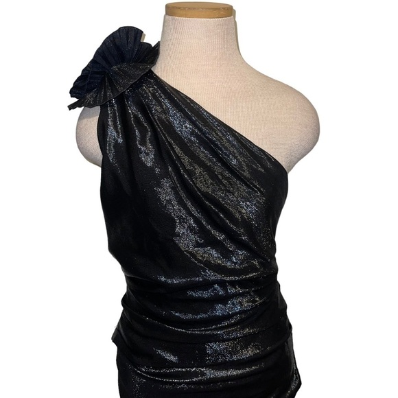 Isabel Marat Women Black One Shoulder Dress Size S/Eu 38 - Picture 10 of 15